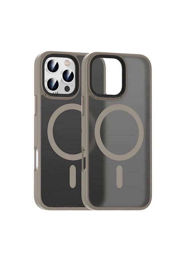 İphone 16 Pro Max Kılıf Mat Magsafe Şarj Özellikli Darbe Önleyici Hassas Butonlu Renkli YumuşakKenar - 1