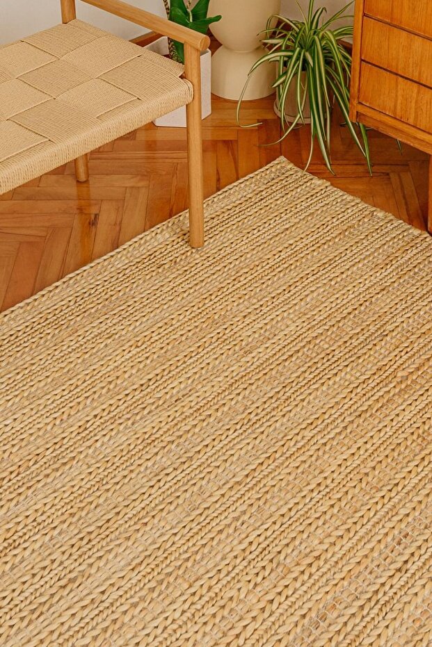 Dulce - Cream Jüt Hasır Halı - 2