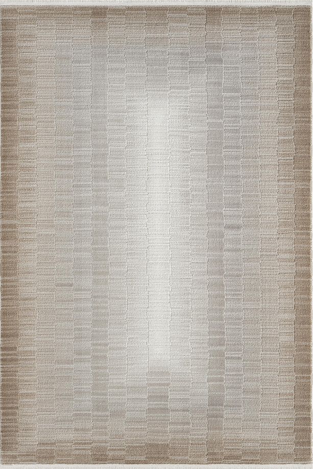 Pena - Flax Çizgi Desenli Saçaklı Mutfak Halısı - 1