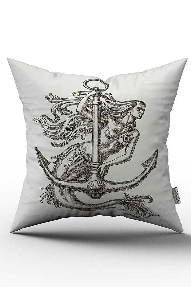White Black Mermaid Figured Digital Printing Contaminating Case Double Sided