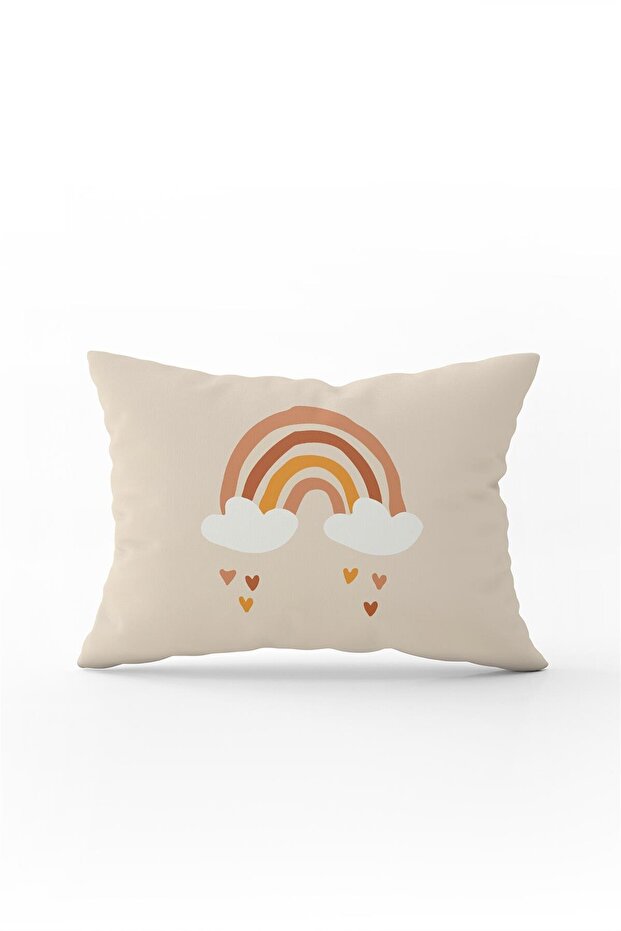 Bohemian Rainbow Patterned Throw Pillow - Digital Print, Double Sided Cgh730-3550 - 1