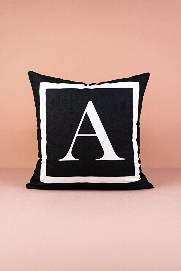 Letter a Stijil Dark Yellow Hair Case 43X43 cm