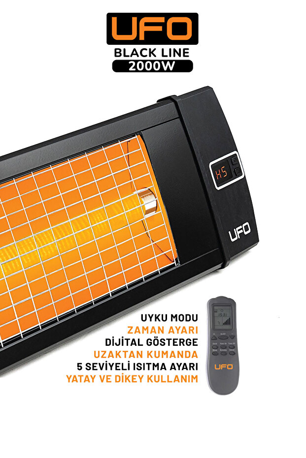 Black Line 2000 W Uk Duvar Tipi Dikey Ve Yatay Kullanım & Devrilme Emniyetli Prizli Stand - 2