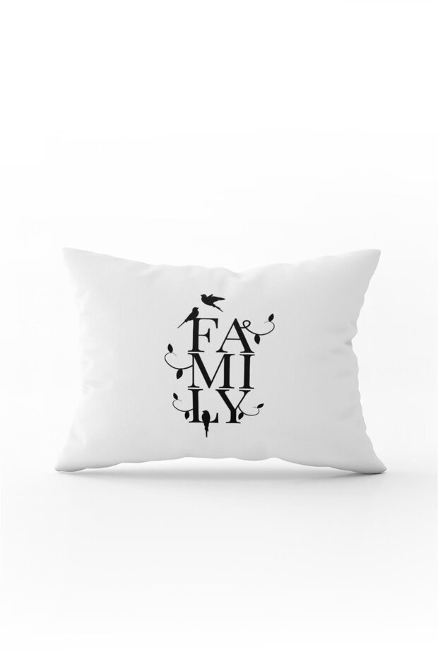 White Black Family Written Digital Printing Throw Pillow Pillow Case - Cgh432-3550 Double Sided Printed