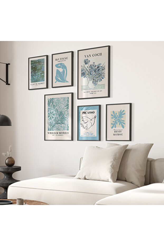 6 Parça Çerçeveli Tablo Seti - 1