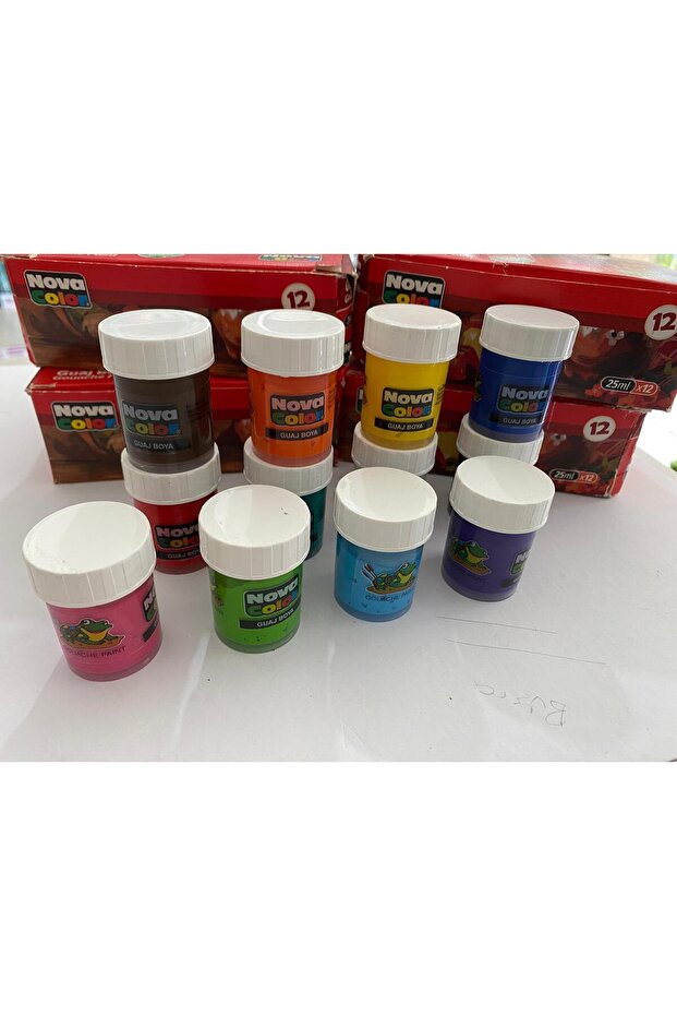 12 Adet 25 ml Guaj Boya - 3