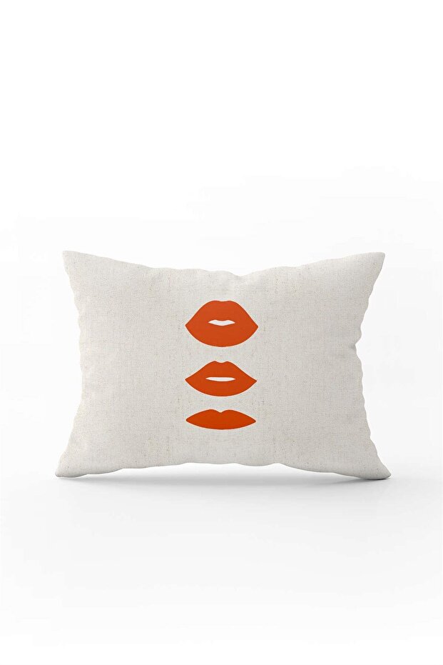 Cream Red Modern Valentine's Day Themed Digital Printed Throw Pillow Cover Cgh963-3550 Double Sided Ba