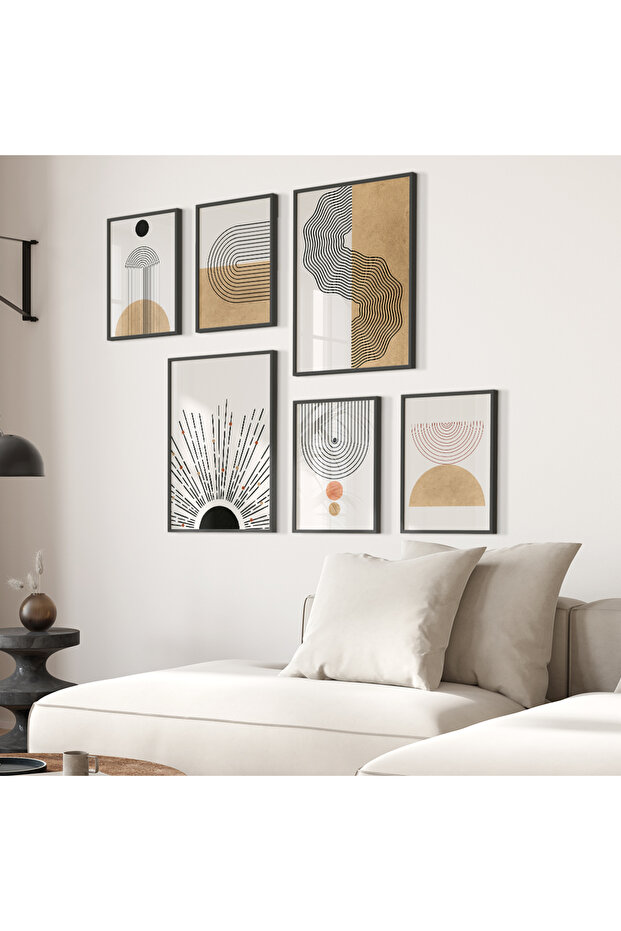 6 Parça Çerçeveli Tablo Seti - 1