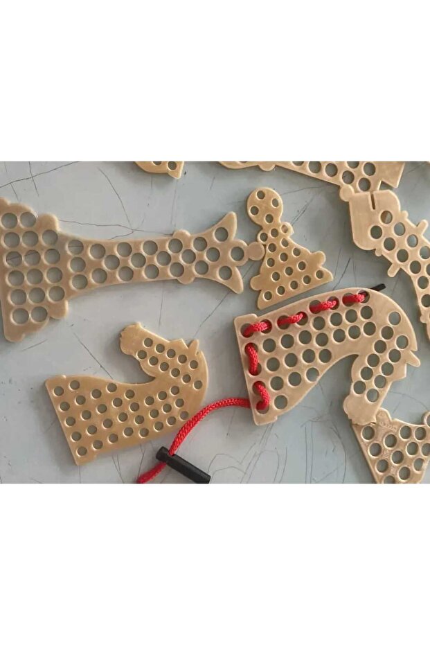 İp Giydirme Satranç Oyun Seti(6'lı) - 1