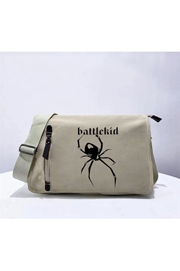 Printed Messenger Bag - 1