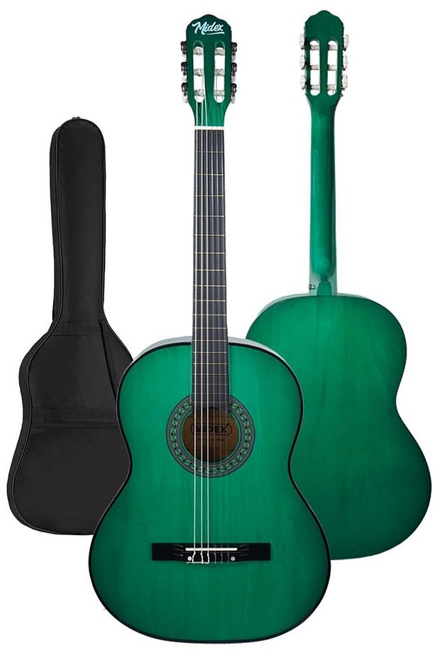 CG-34GR-PAK Kaliteli 34" 1/2 Juniur Çocuk Gitarı Seti 4-8 Yaş Arası (Tuner Capo Askı Nota Sticker) - 3