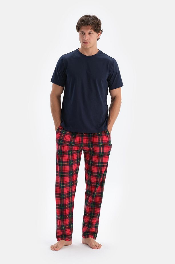 Multıcolor Erkek O Yaka Pijama Takımı - 1