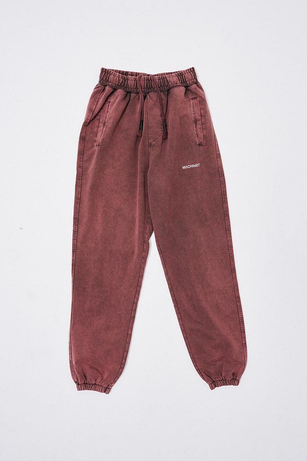 Relaxed Yıkamalı Luxury Basic Jogger Eşofman Altı Kahve - 7