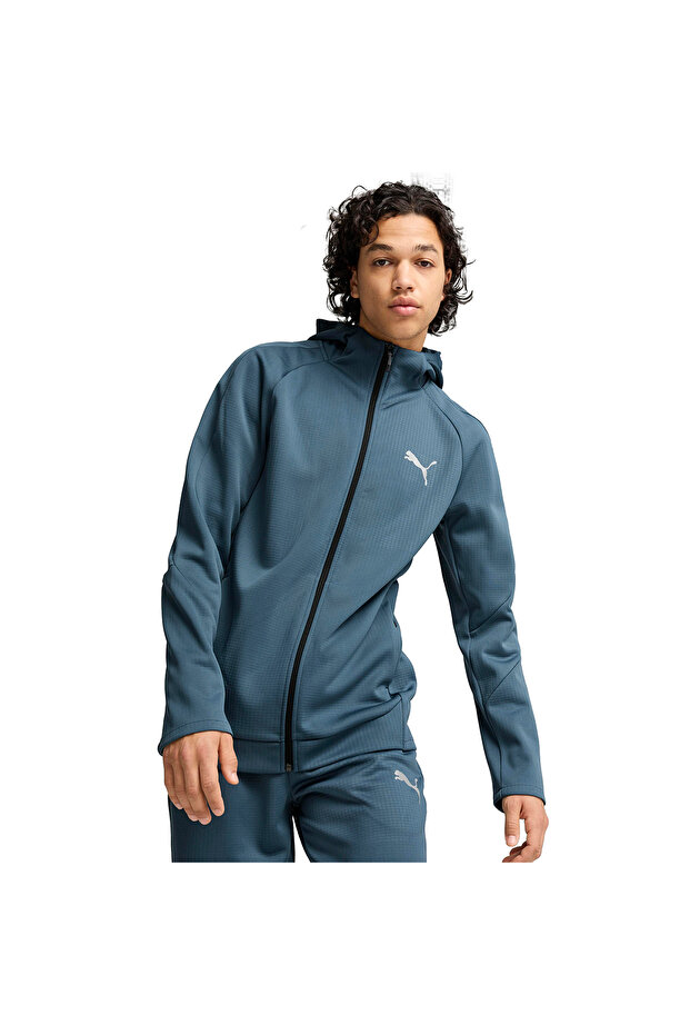 Evostripe Warm Full-Zip Dk Sweatshirt Blue 68170325 Male