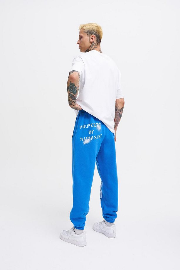 Erkek Baskılı Jogger Oversize Saks Eşofman Altı - 5