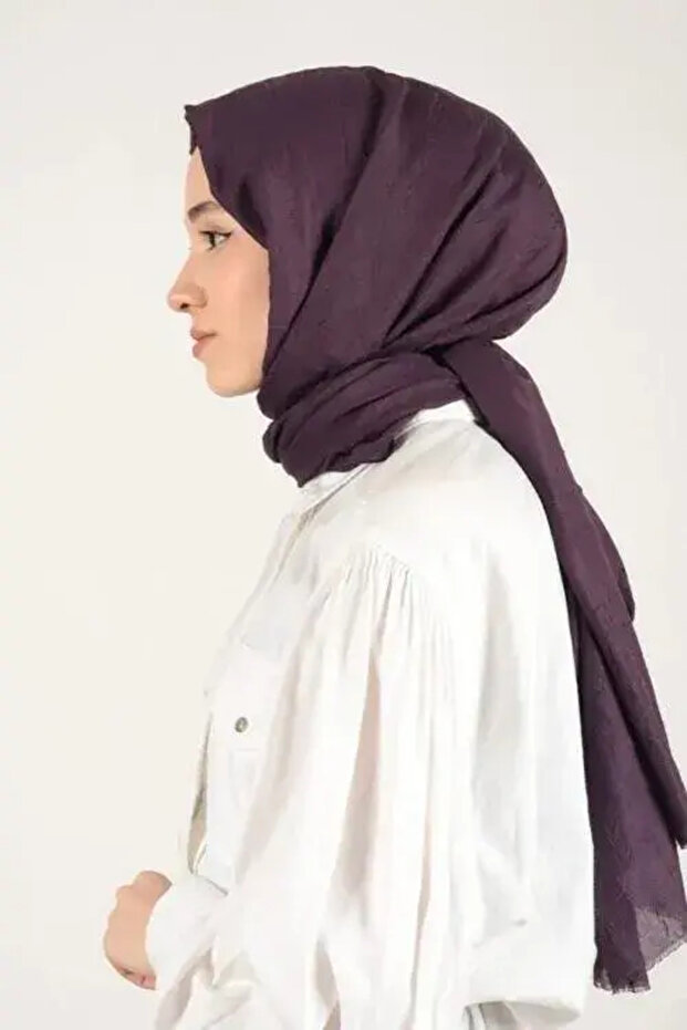 Bambu Kraş Şal - Mor - 2