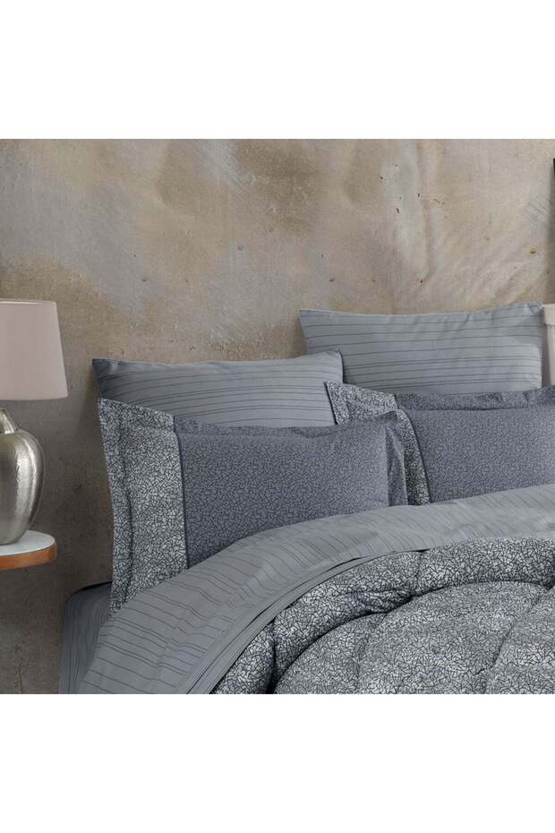 Silvana Gri - Poplin Studio Tek Kişilik Uyku Seti - 2
