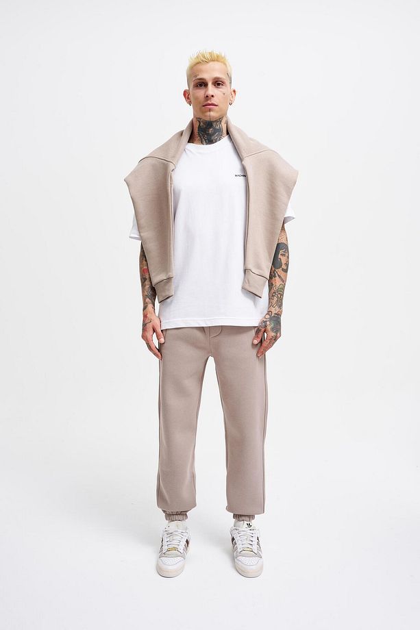 Erkek Basic Jogger Relaxed Açık Gri Eşofman Altı - 6
