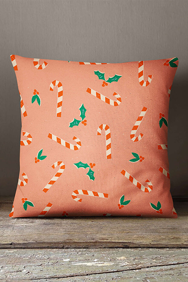 Velvet Babyface Orange Christmas Themed Throw Pillow Pillow Case - Cgh206