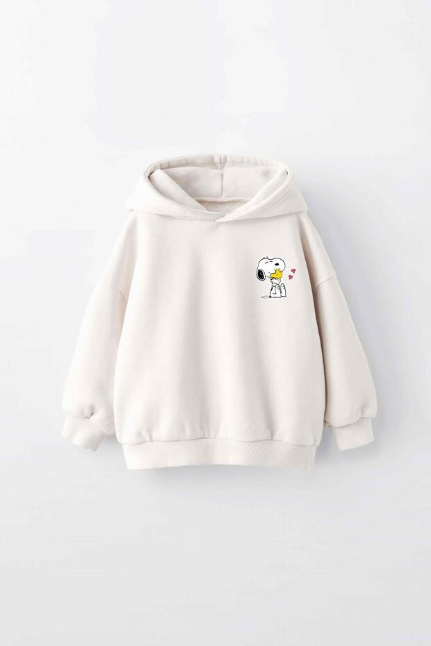 Girl's Snoopy Printed Hooded Sweatshirt