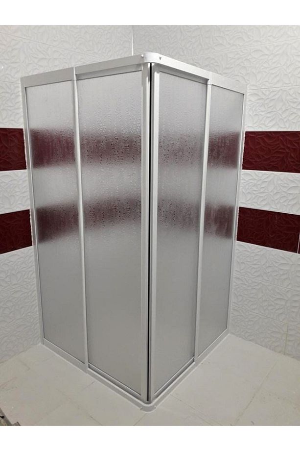 70x90 Kare Köşe Girişli Teknesiz Mika Duşakabin - 3