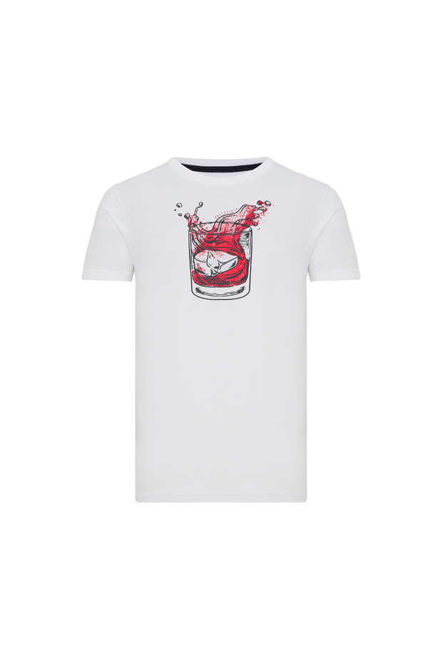 Tate Men's White T-Shirt Men's T-Shirt Rftate23