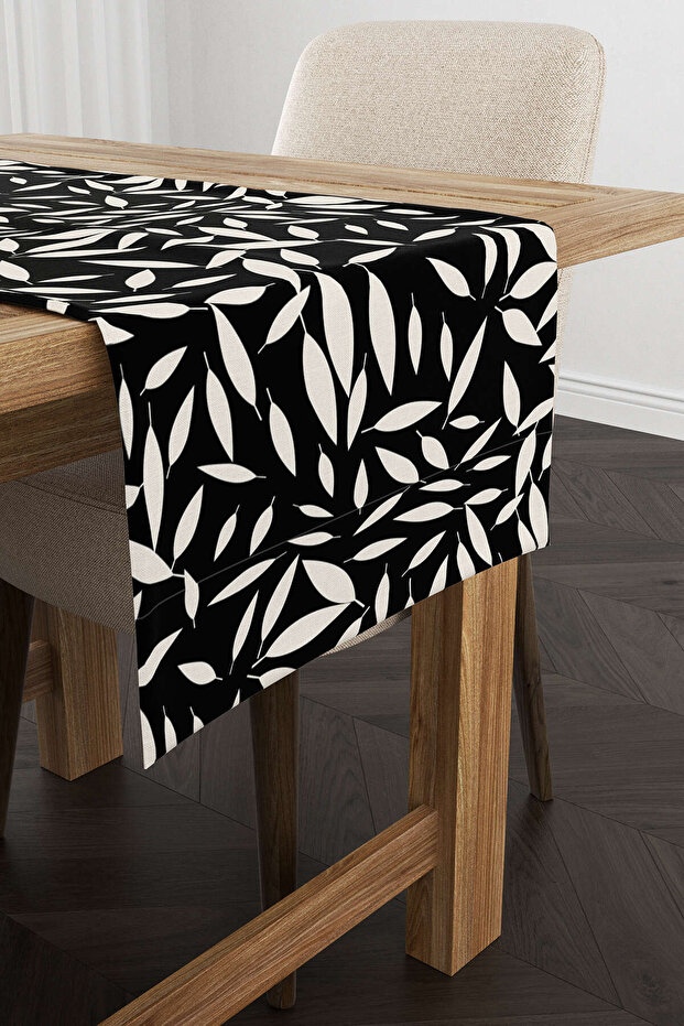 Ασπρόμαυρο Leaf Runner - Cgh072-rn - 1