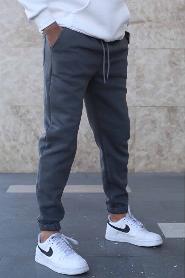 Füme Şardonlu Basic Erkek Eşofman Altı 5482 - 1