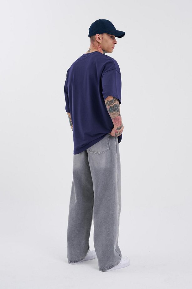 Erkek Oversize Baggy Jean Ghost - 7