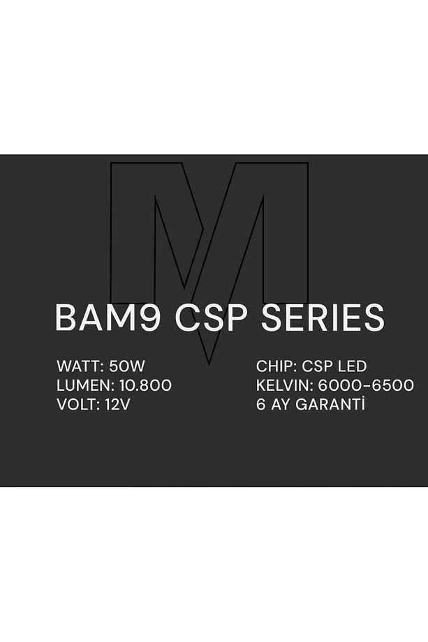 H7 Bam9 Mini Csp Led Xenon Kristal Beyaz Kısa Uzun Far Uyumlu - 5