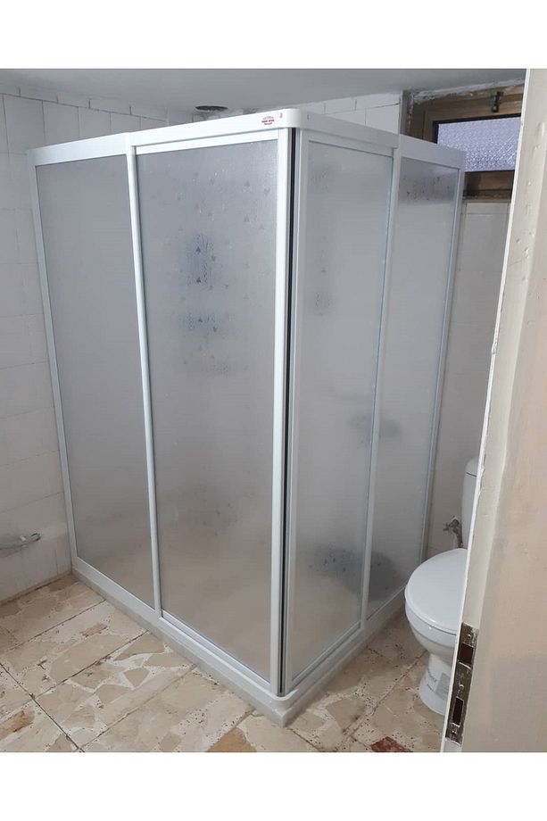 70x90 Kare Köşe Girişli Teknesiz Mika Duşakabin - 4