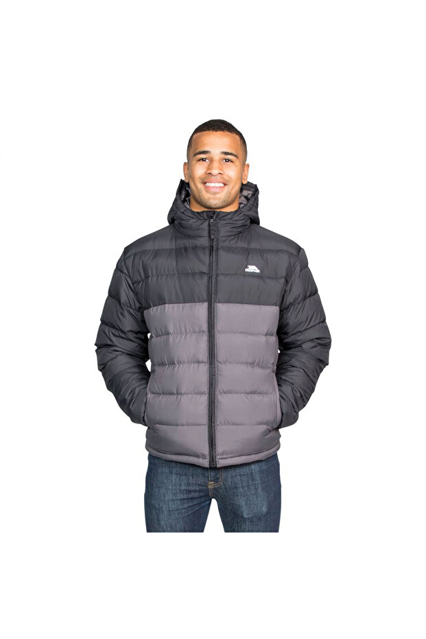 Oskar - Padded Erkek Siyah Outdoor Ceketi ERKEK OUTDOOR CEKETİ MAJKCAN20007 - 3