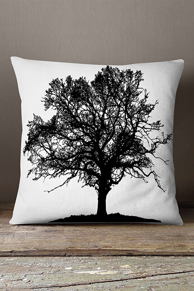 Velvet Babyface White Black Wood Figured Throw Pillow Pillow Case - Cgh144