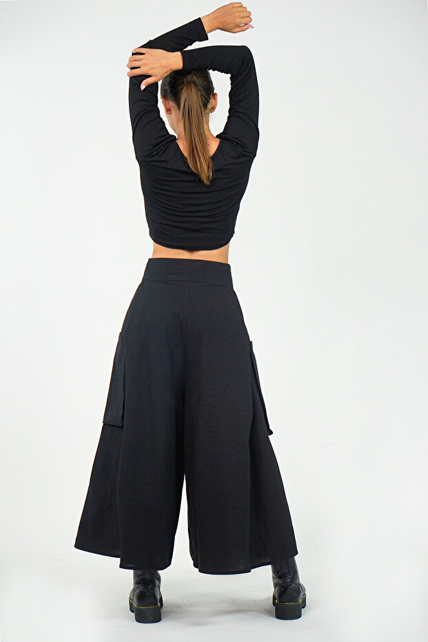 Siyah Kali Kargo Pantolon - 7