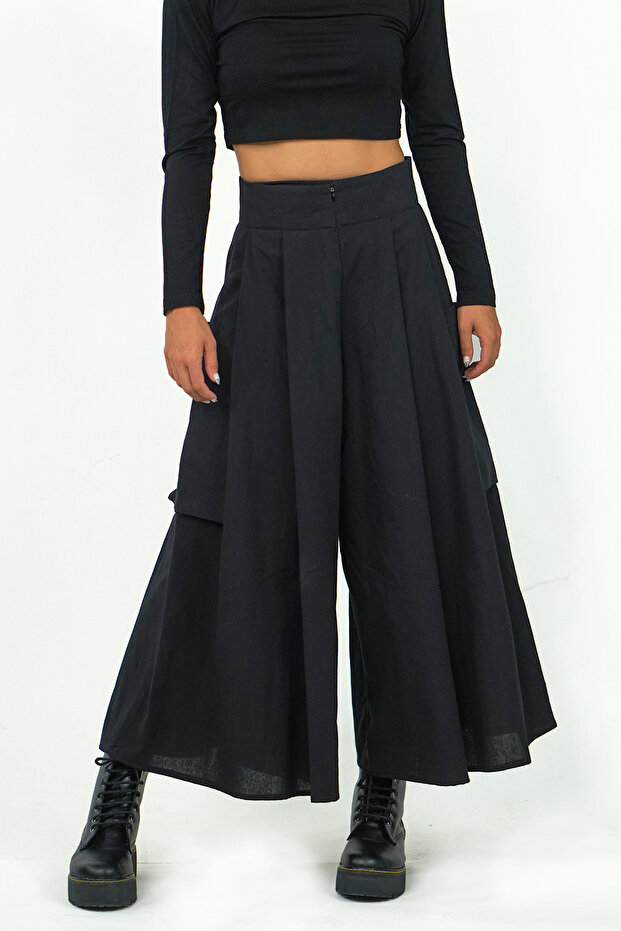 Siyah Kali Kargo Pantolon - 1