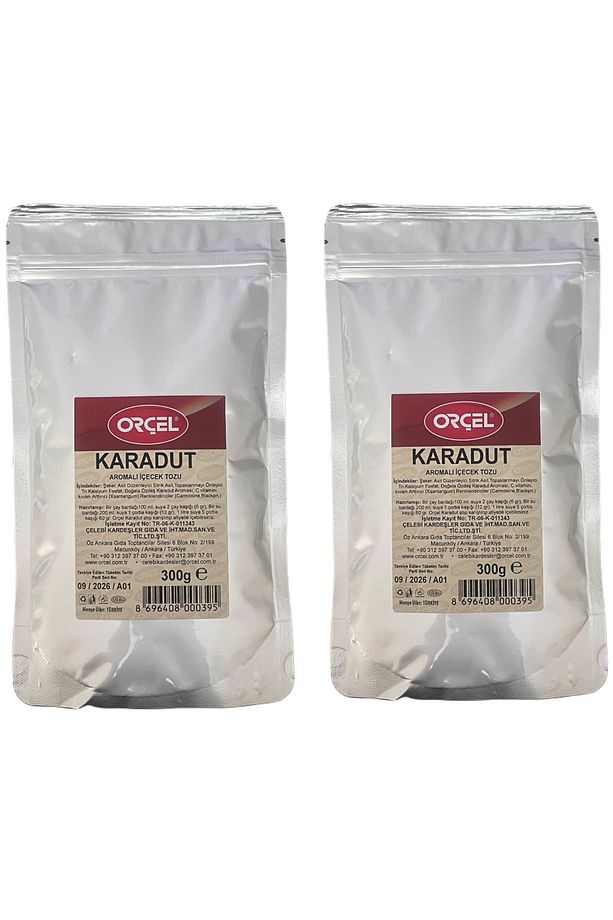 Karadut Aromalı Içecek Tozu Oralet Çay 300gr x 2 Adet - 1