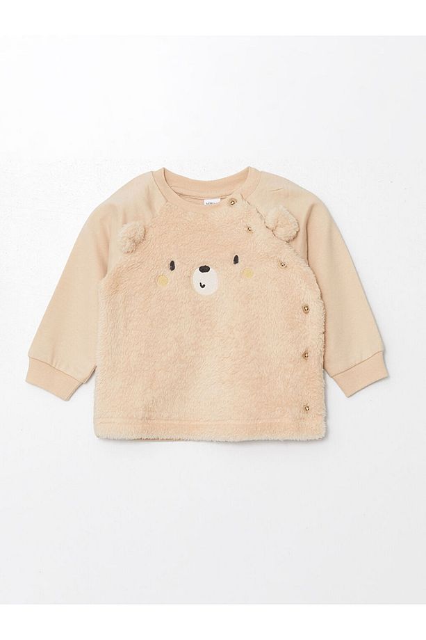 LCW baby Pelüş Erkek Bebek Hırka ve Pantolon 2'li Takım - 2