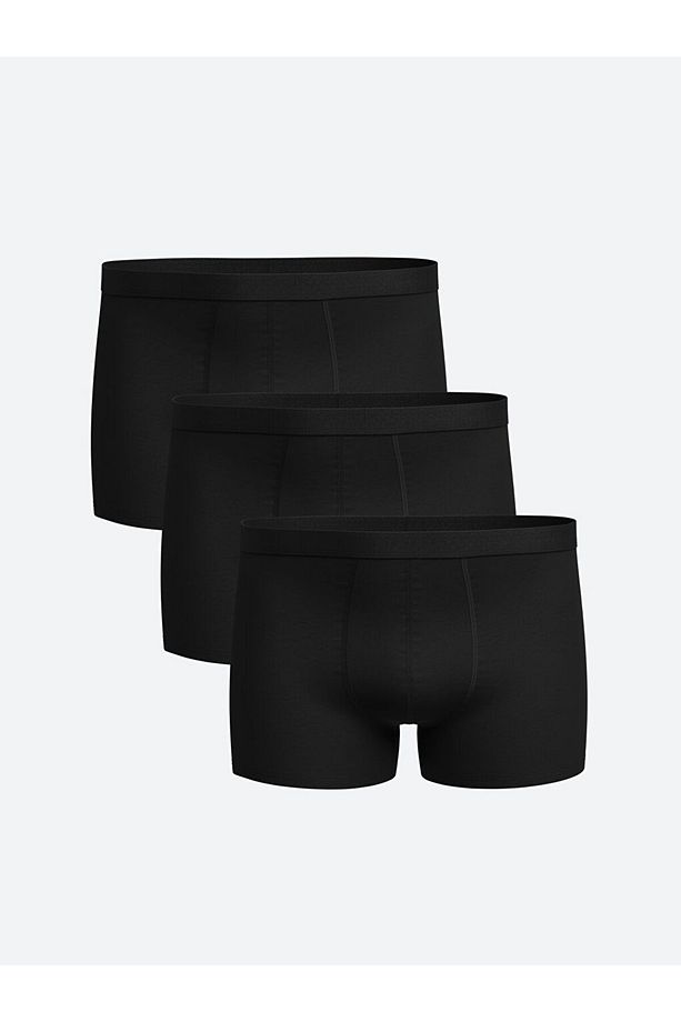 Rahat Kalip Pamuklu Esnek Kumas Erkek Boxer 3'lu - W41004Z8 - 1