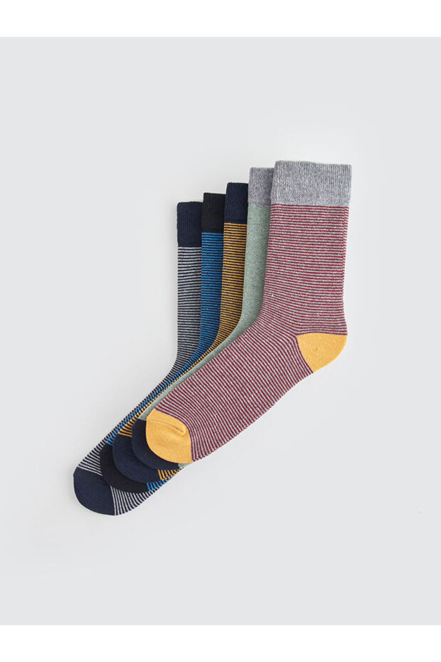 Férfi mintás zokni - 5 db-os csomag - 2