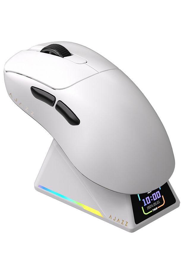 AJAZZ AJ-179 Apex 42000 DPI Manyetik Şarj İstasyonu TFT Ekranlı Mouse PAW 3950 Sensör 8K Dongle - 1