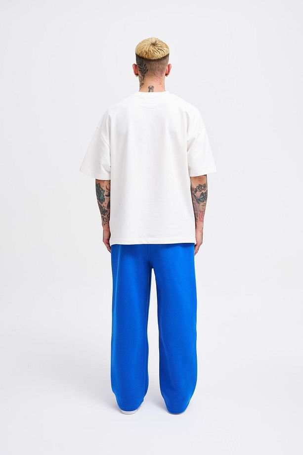 Erkek Baggy Oversize Saks Eşofman Altı - 7