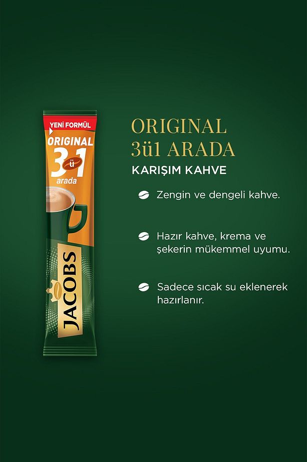 3'ü 1 Arada Karışım Kahve 160 Adet ( 40'lı Kutu X 4) - 2