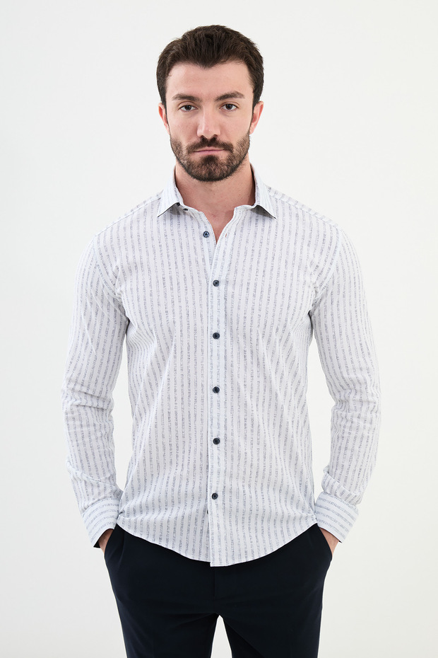 قميص بأزرار مخفية - 1