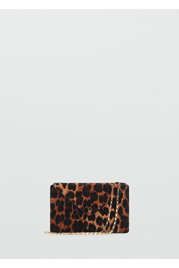 Leopard Print Chain Wallet - 2