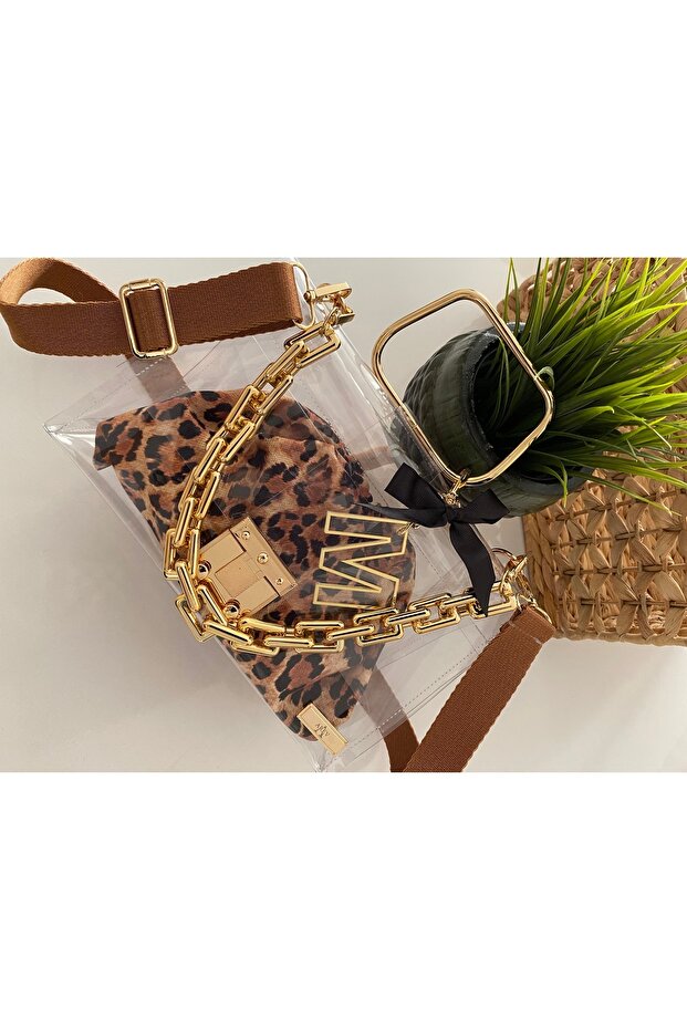 حقيبة شفافة بنمط الفهد - حقيبة الفهد - 3