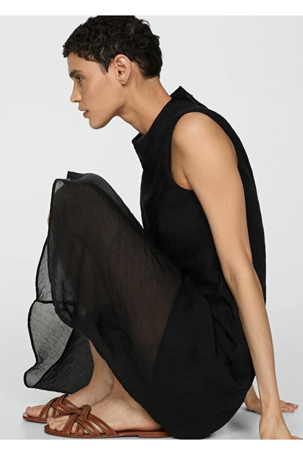 Deri bantlı sandalet - 4