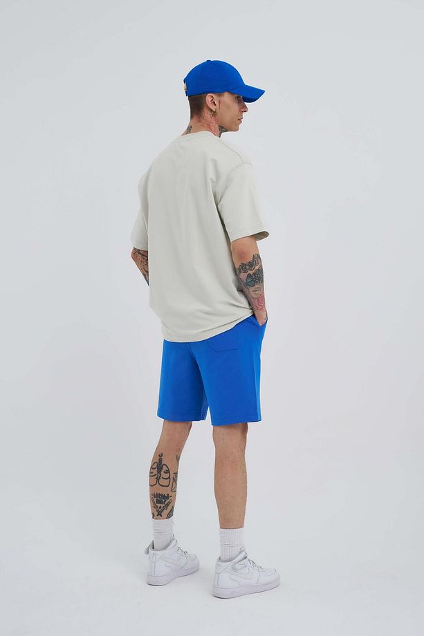 Erkek Basic Relaxed Açkk Mavi Şort - 7