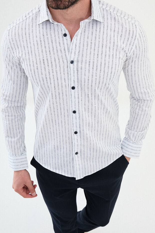 قميص بأزرار مخفية - 4