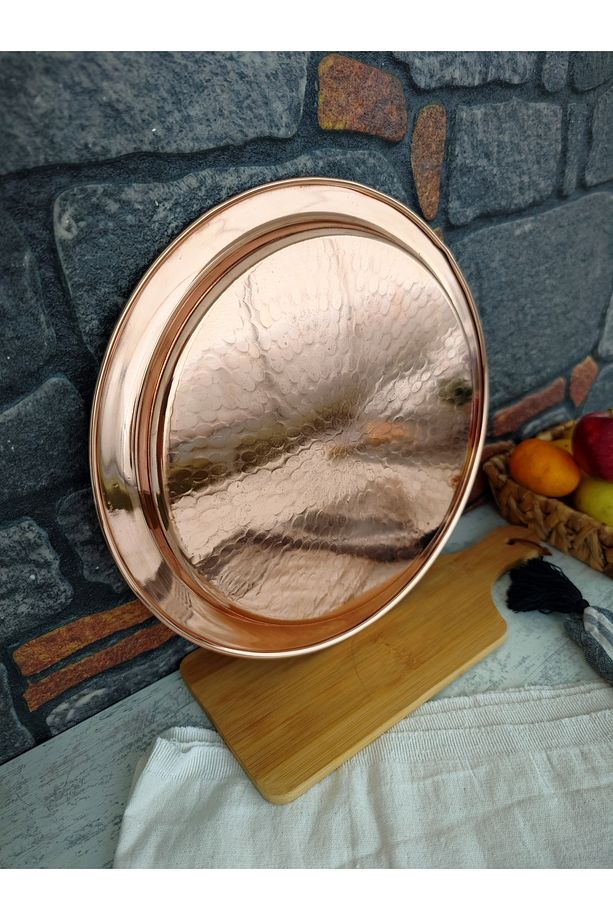 Künefe Tabağı, Künefe Tepsisi Bakır 32 Cm - 4