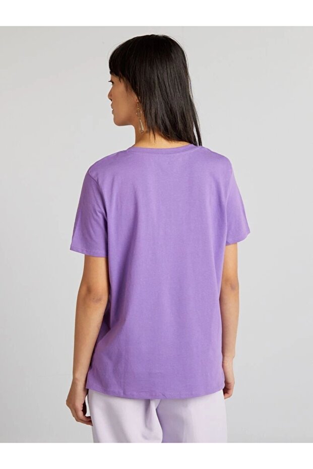 Kadın V Yaka Tshirt SPR24TSK45 - 3